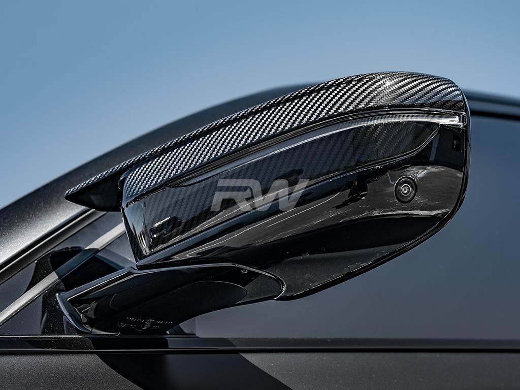 RW Carbon 2021-2026 BMW G8X M3/M4/i4 Carbon Fiber Mirror Cap Replacements - Image 3