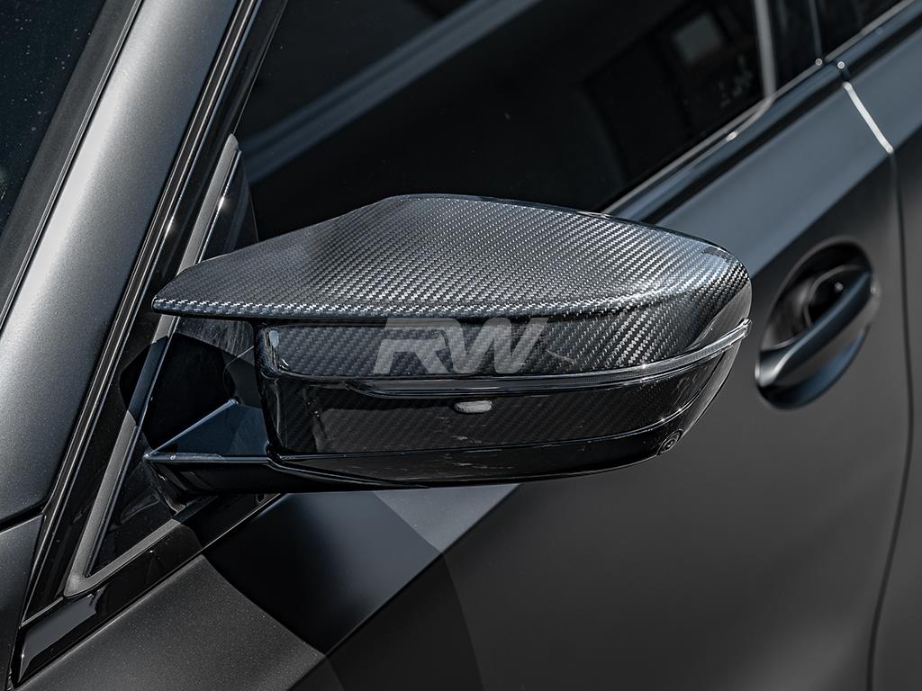RW Carbon 2021-2026 BMW G8X M3/M4/i4 Carbon Fiber Mirror Cap Replacements