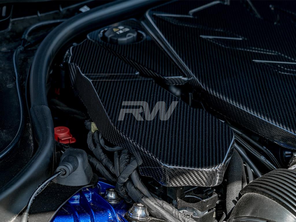 RW Carbon 2025-2026 BMW G90 G99 M5 Carbon Engine Cover Trim Kit - Image 6
