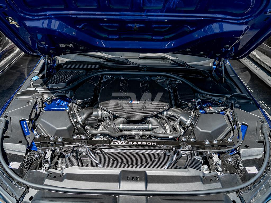 RW Carbon 2025-2026 BMW G90 G99 M5 Carbon Engine Cover Trim Kit - Image 4