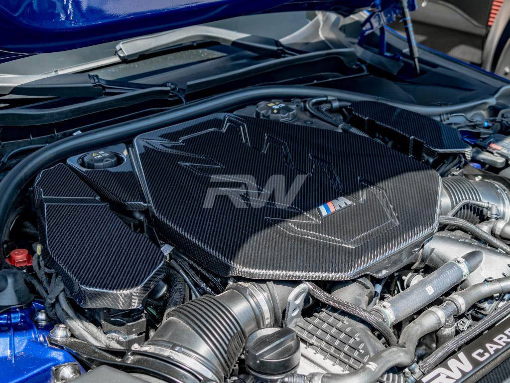 RW Carbon 2025-2026 BMW G90 G99 M5 Carbon Engine Cover Trim Kit