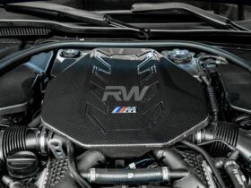 RW Carbon G90/G99 M5 Carbon Fiber Engine Cover for BMW M5 - Image 2
