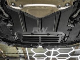 RW Carbon G90/G99 M5 Carbon Fiber Oil Cooler Guard for BMW M5 - Image 3