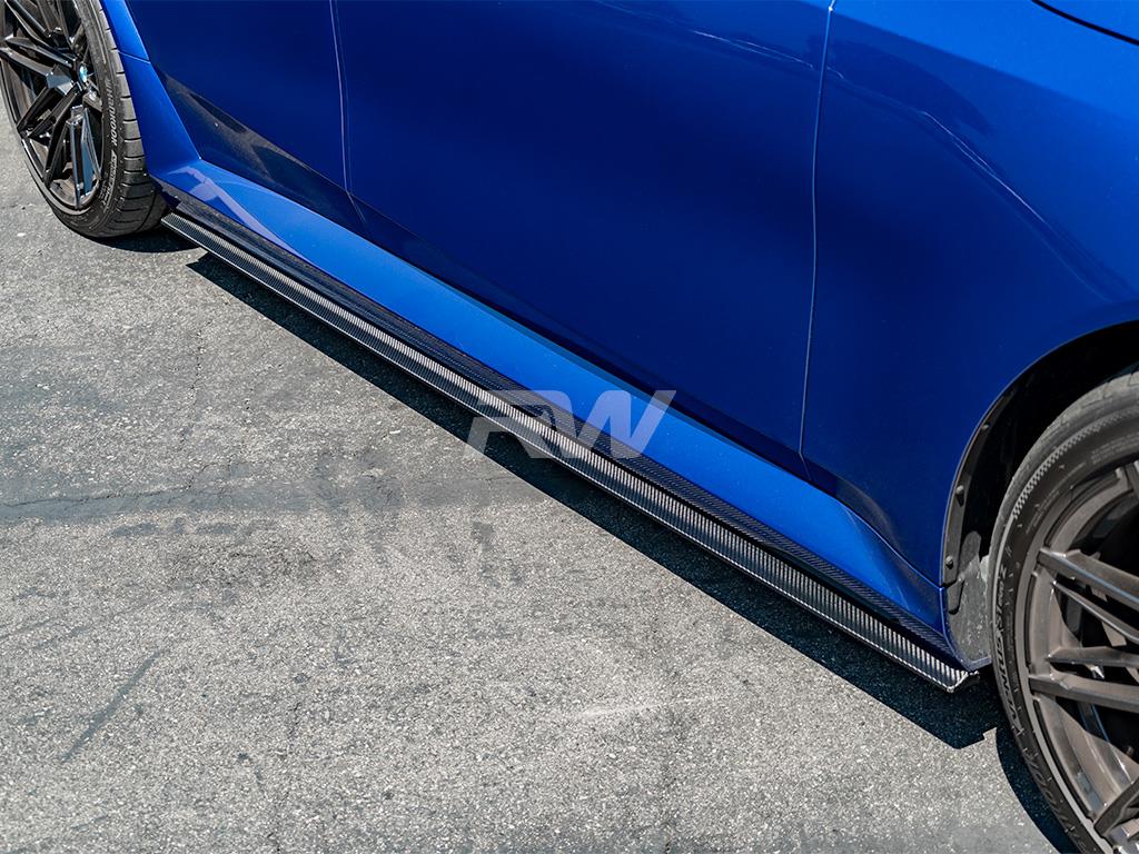 RW Carbon 2025-2026 BMW G90/G99 M5 RWS Carbon Fiber Side Skirt Extensions