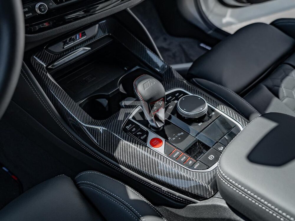 RW Carbon 2022-2025 BMW LCI X3M X4M X3 X4 Carbon Fiber Center Console Trim