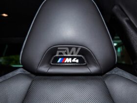 RW Carbon M Carbon Fiber Seat Emblem Cover for BMW M5