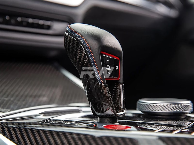 RW Carbon 2019-2026 BMW M2 M3 M4 M8 X3M X4M X5M X6M XM Carbon Fiber Gear Selector Cover