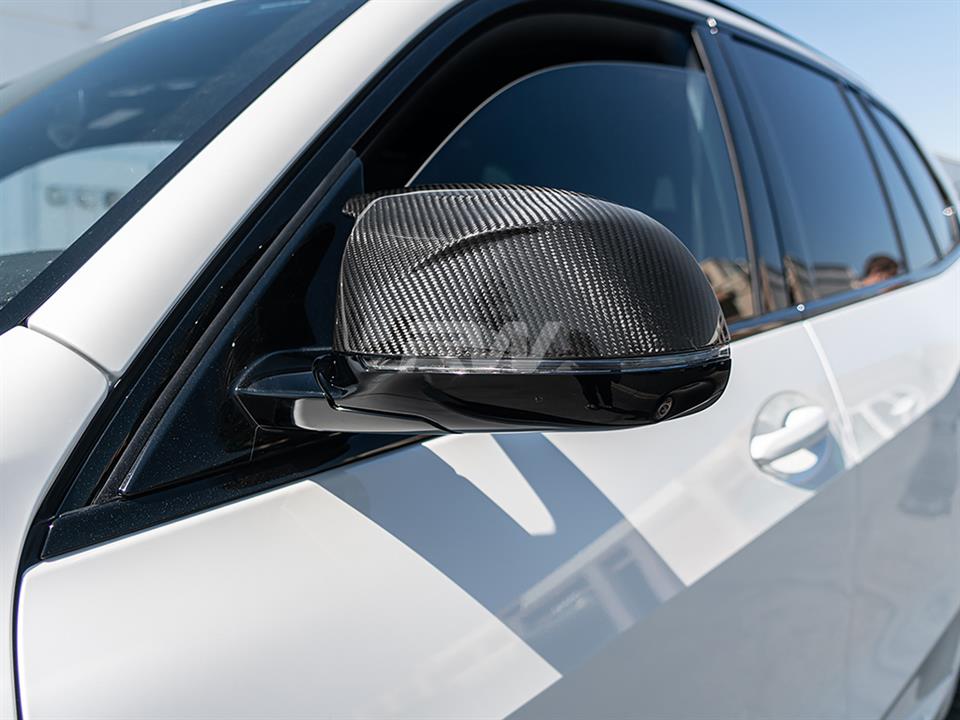 RW Carbon 2020-2025 BMW X3M X4M X5M X6M X3 X4 X5 X6 X7 Carbon Fiber Mirror Caps - Image 14