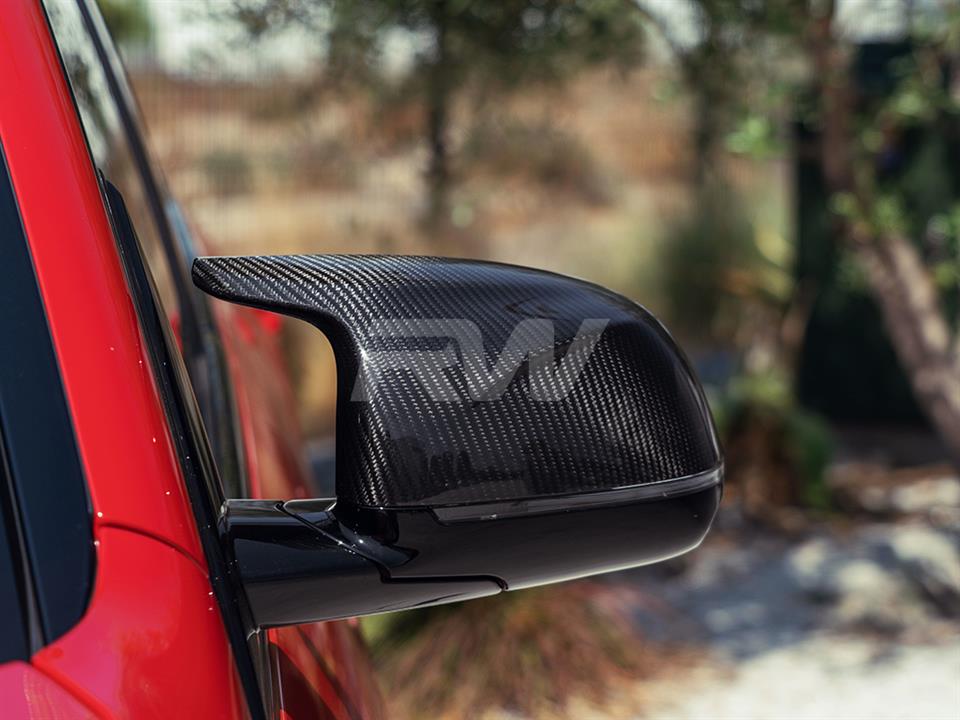 RW Carbon 2020-2025 BMW X3M X4M X5M X6M X3 X4 X5 X6 X7 Carbon Fiber Mirror Caps - Image 6