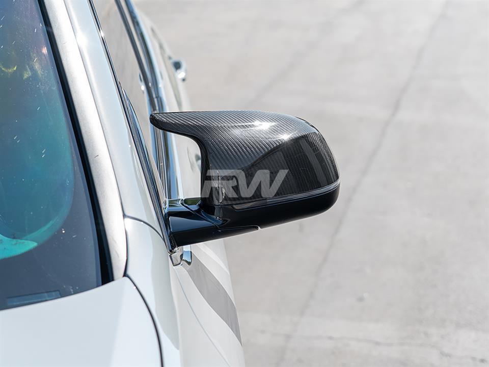 RW Carbon 2020-2025 BMW X3M X4M X5M X6M X3 X4 X5 X6 X7 Carbon Fiber Mirror Caps - Image 7