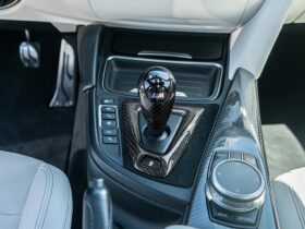 RW Carbon F8X Carbon Fiber Alcantara Shift Console Trim for BMW M3 - Image 2