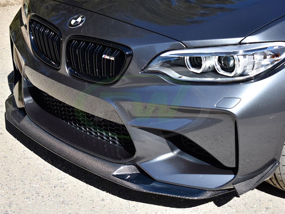 RW Carbon 2016-2021 BMW F87 M2 GTS Style Carbon Fiber Front Lip - Image 16