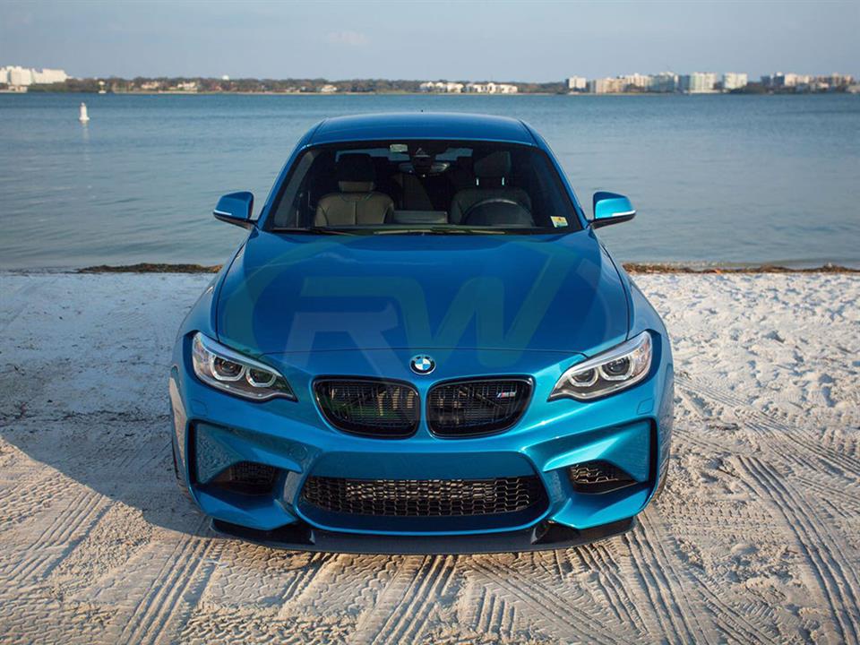 RW Carbon 2016-2021 BMW F87 M2 GTS Style Carbon Fiber Front Lip - Image 9