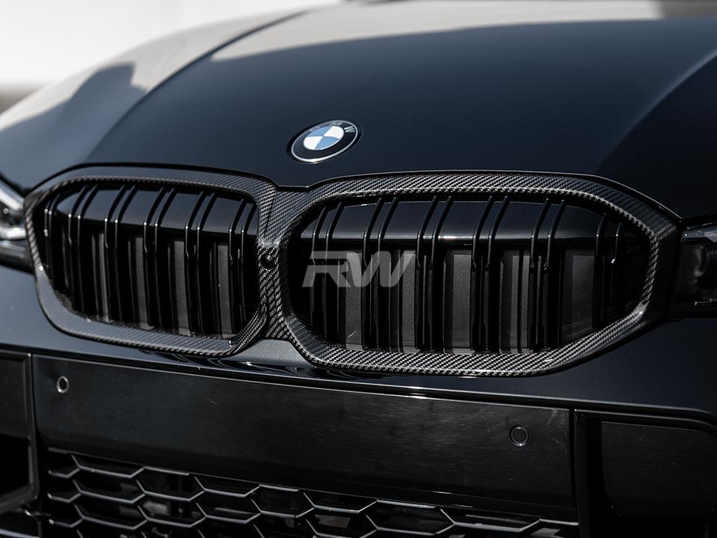 RW Carbon 2019-2026 BMW G01 X3 G02 X4 LCI Carbon Fiber Grille Surround