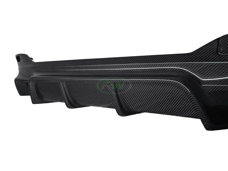 RW Carbon 2017-2020 BMW G30 EC Style Carbon Fiber Rear Diffuser - Image 22