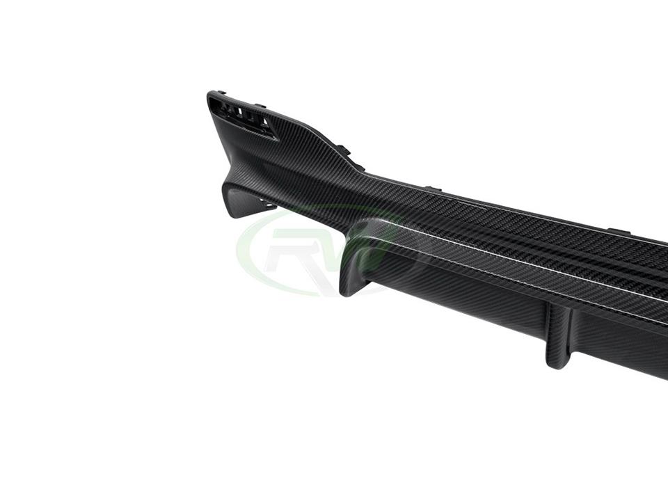 RW Carbon 2017-2020 BMW G30 EC Style Carbon Fiber Rear Diffuser - Image 24