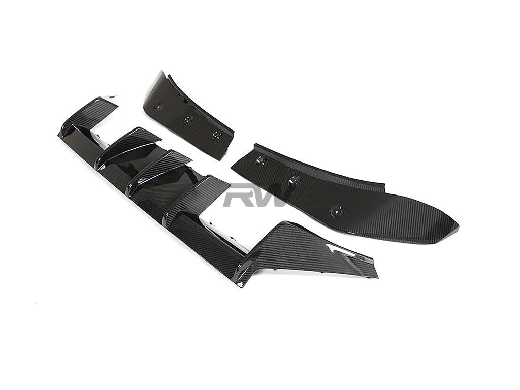 RW Carbon 2023-2026 BMW G87 M2 RWS Carbon Fiber 3 Piece Rear Diffuser - Image 4