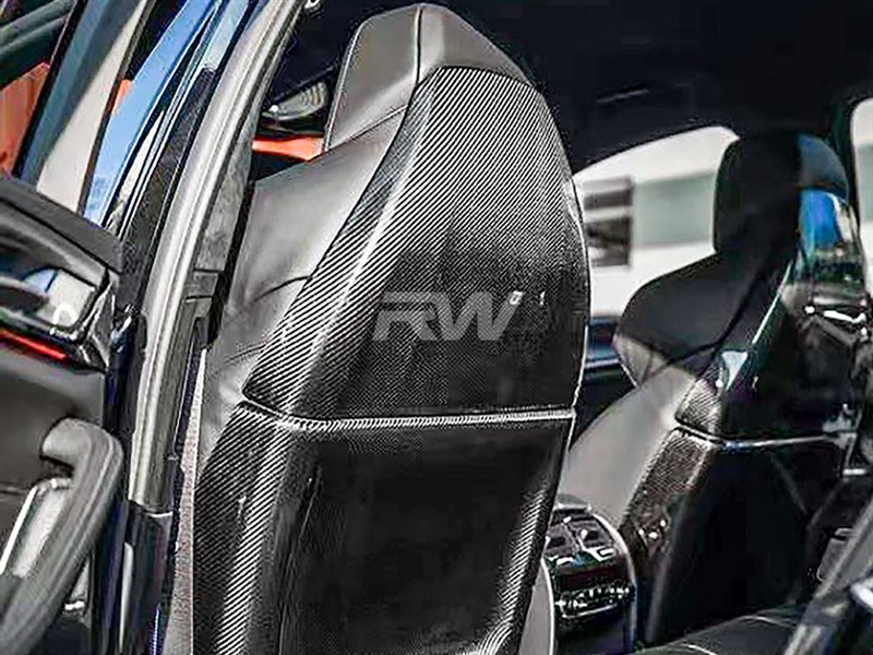 RW Carbon F90 M5 Carbon Fiber Seat Backs for BMW M5 - Image 2