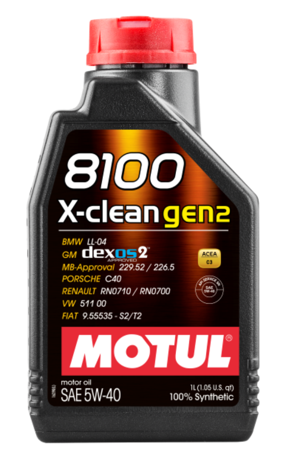Motul 8100 X-CLEAN Gen 2 5W40 1L (Case of 12) - Image 2
