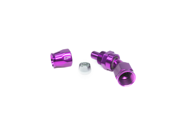 -12 AN 45 Degree Female Aluminum Hose End (PTFE)