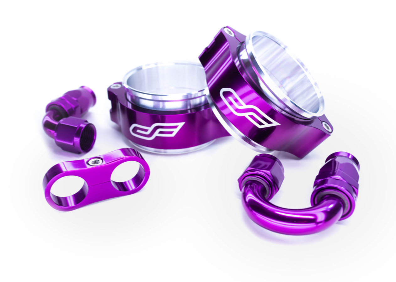 2.5" Turbo Clamp w/ Aluminum Ferrules - Image 2