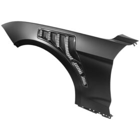 FFP Mustang S550 GTD Style Primed Black Front Side Vented Fenders for Mustang GT - Image 2