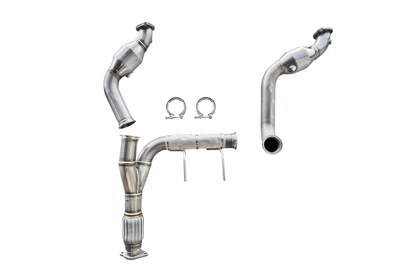 CVF 2021-2025 Ford Bronco 2.7L EcoBoost Stainless Steel Catted Downpipes