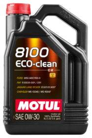 Motul 8100 0W30 4x5L ECO-CLEAN ACEA C2 API SM ST.JLR 03.5007 5L (Case of 4)