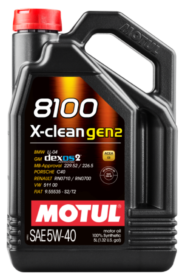 Motul 8100 X-CLEAN Gen 2 5W40 5L (Case of 4)