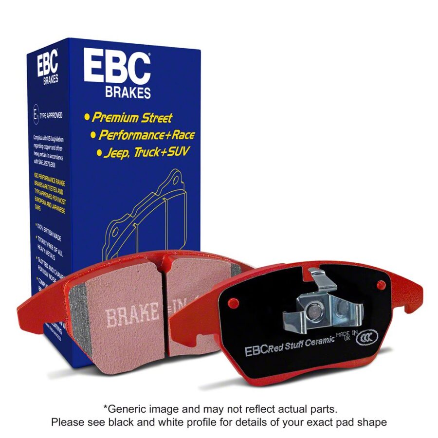 EBC Mustang EcoBoost/V6 Redstuff Ceramic Front Brake Pads (2015-2023)