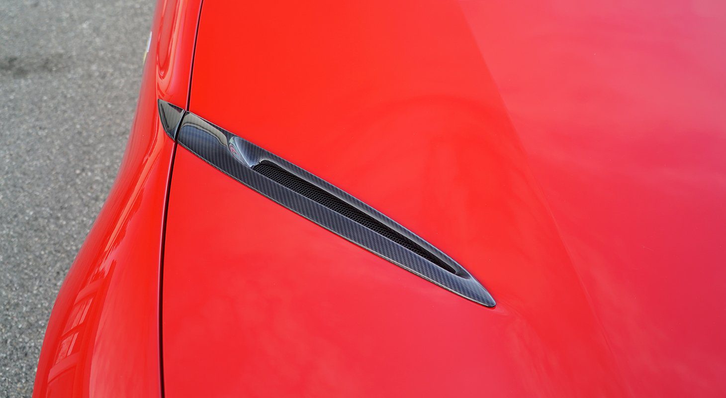 NOVITEC Hood inserts installed