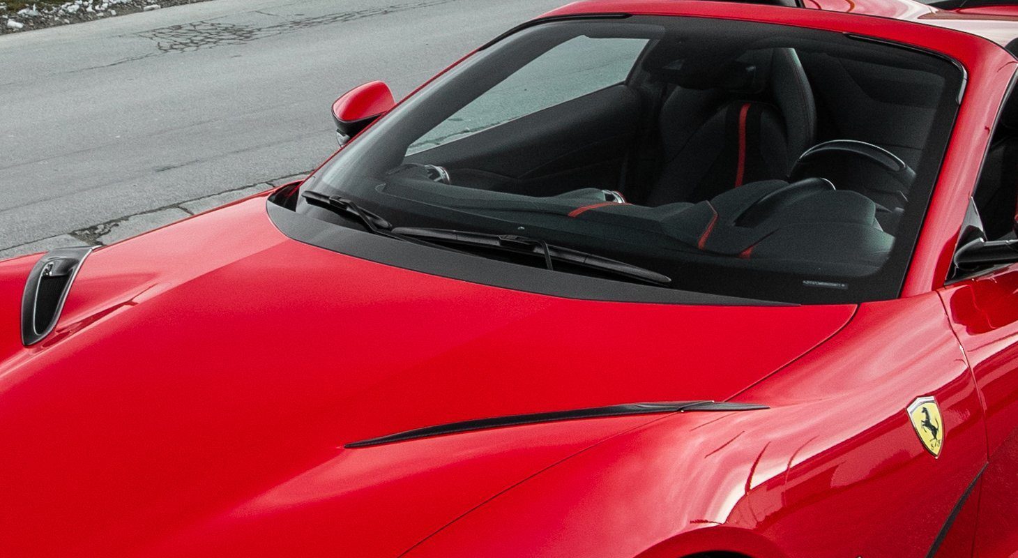 NOVITEC Hood Insert installed