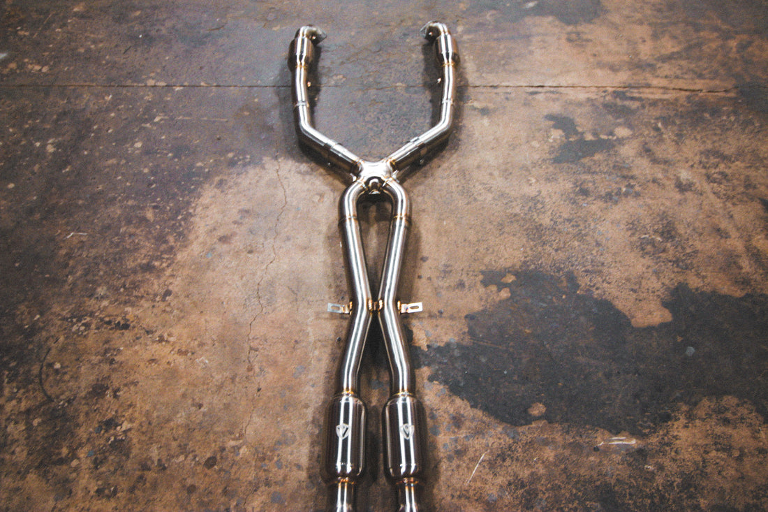 Valvetronic 2008-2011 BMW E90 M3 E90 V2 Midpipe Free Flow Quad Resonated