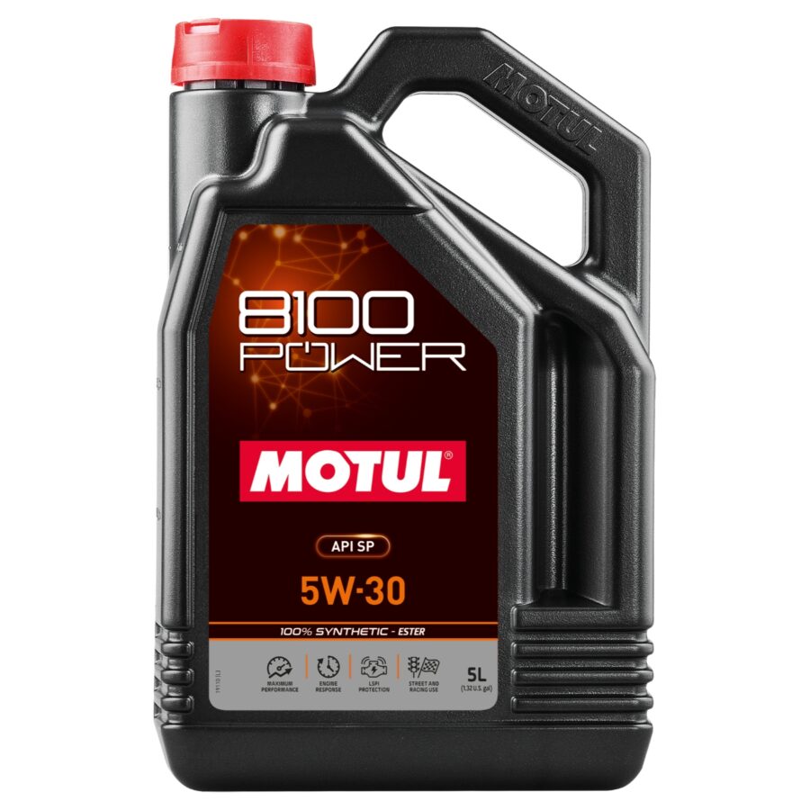 Motul 8100 Power 0W20 Full Synthetic Engine Oil 5L (Case of 4)