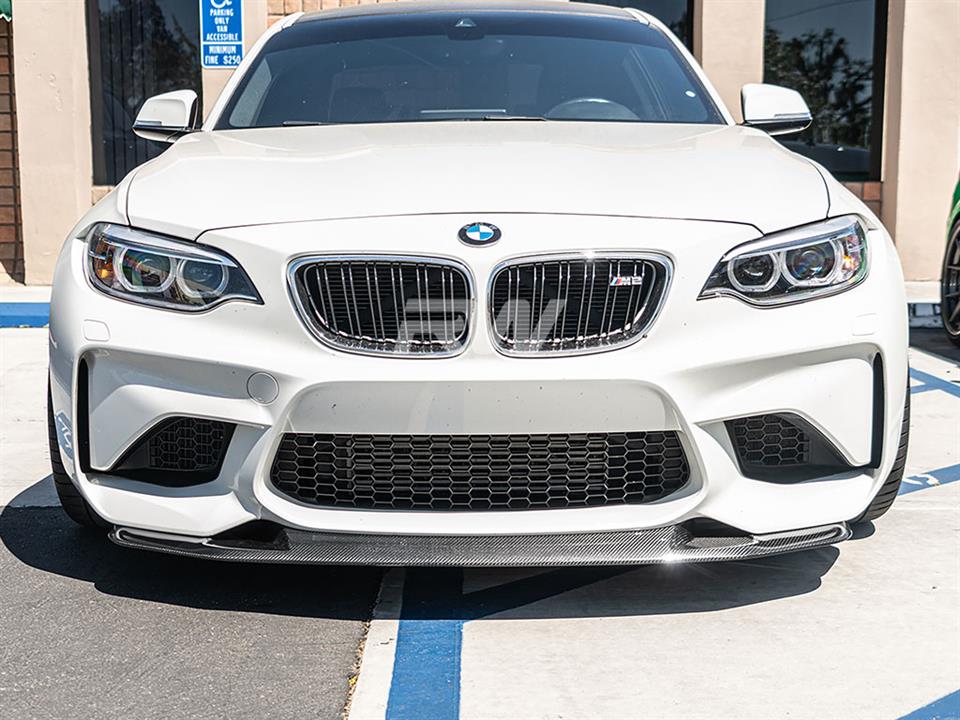 RW Carbon 2016-2021 BMW F87 M2 GTS Style Carbon Fiber Front Lip - Image 6
