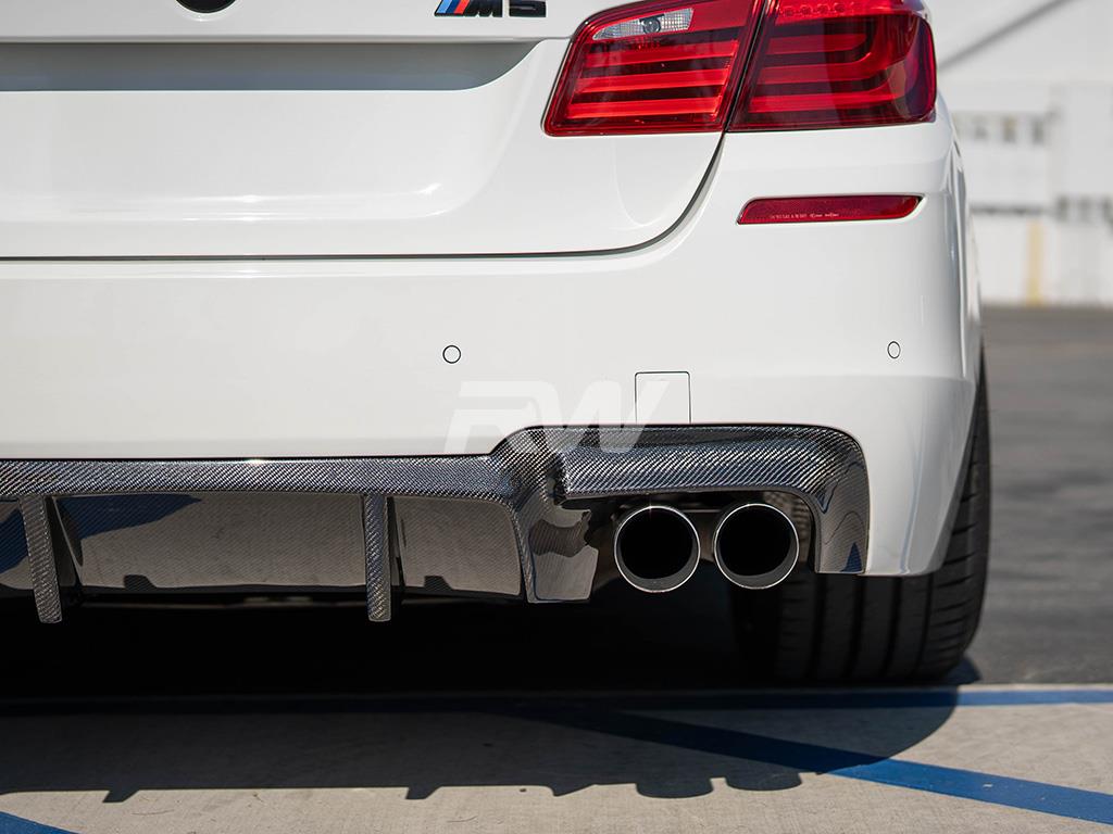 RW Carbon 2011-2016 BMW F10 M5 DTM Carbon Fiber Rear Diffuser - Image 9