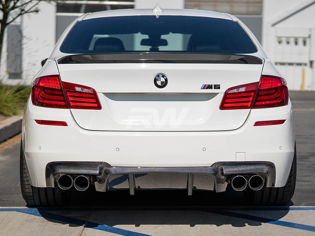 RW Carbon 2011-2016 BMW F10 M5 DTM Carbon Fiber Rear Diffuser - Image 11