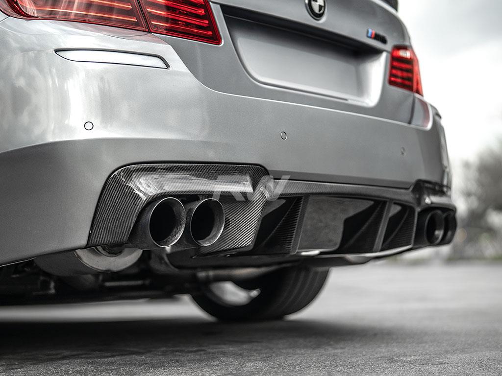 RW Carbon 2011-2016 BMW F10 M5 DTM Carbon Fiber Rear Diffuser - Image 10