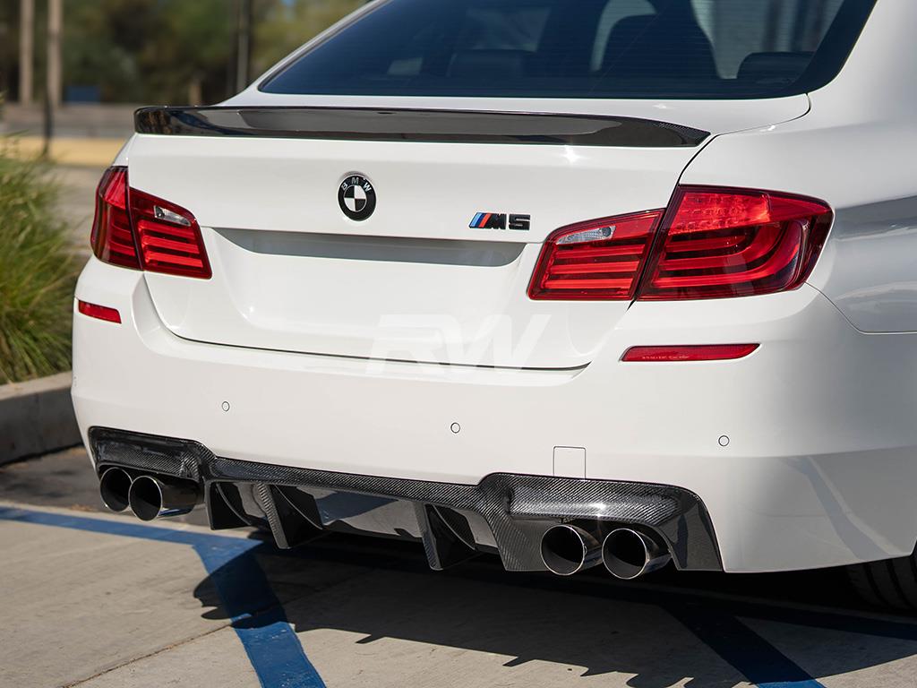 RW Carbon 2011-2016 BMW F10 M5 DTM Carbon Fiber Rear Diffuser - Image 3