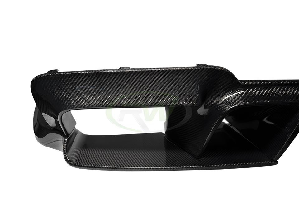 RW Carbon 2011-2016 BMW F10 M5 GTX Carbon Fiber Diffuser - Image 9