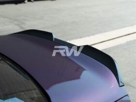 RW Carbon G87 M2 G42 Performance Style Carbon Fiber Trunk Spoiler for BMW M2 - Image 2