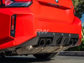 RW Carbon G87 M2 Performance Style Carbon Fiber Diffuser for BMW M2 - Image 3