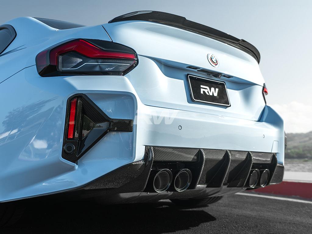 RW Carbon 2023-2026 BMW G87 M2 RWS Carbon Fiber 3 Piece Rear Diffuser - Image 11