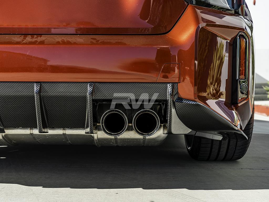 RW Carbon 2023-2026 BMW G87 M2 RWS Carbon Fiber 3 Piece Rear Diffuser - Image 5