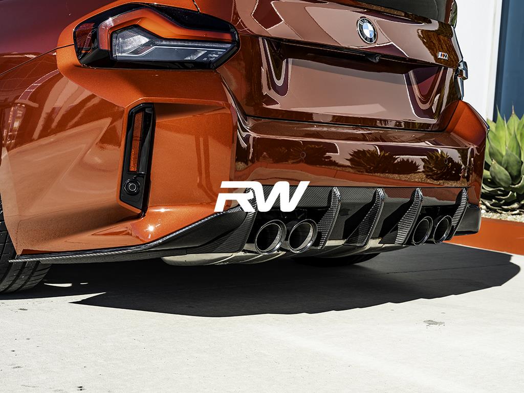 RW Carbon 2023-2026 BMW G87 M2 RWS Carbon Fiber 3 Piece Rear Diffuser