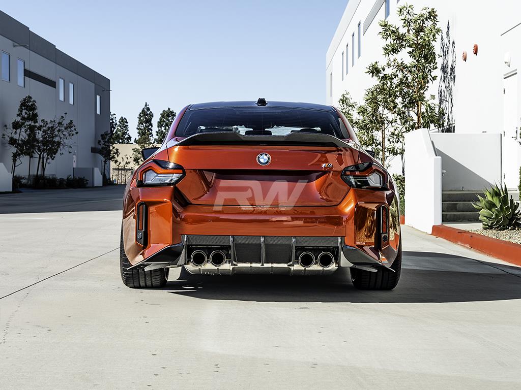 RW Carbon 2023-2026 BMW G87 M2 RWS Carbon Fiber 3 Piece Rear Diffuser - Image 6