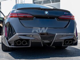 RW Carbon G90/G99 M5 Performance Style Carbon Fiber Diffuser for BMW M5 - Image 2