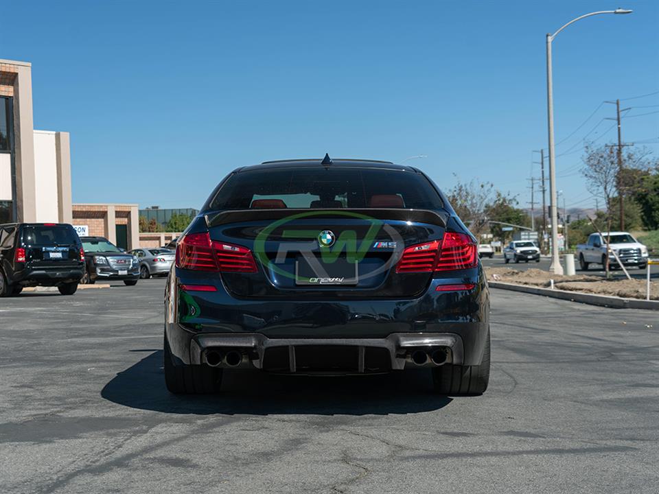 RW Carbon 2011-2016 BMW F10 M5 DTM Carbon Fiber Rear Diffuser - Image 17