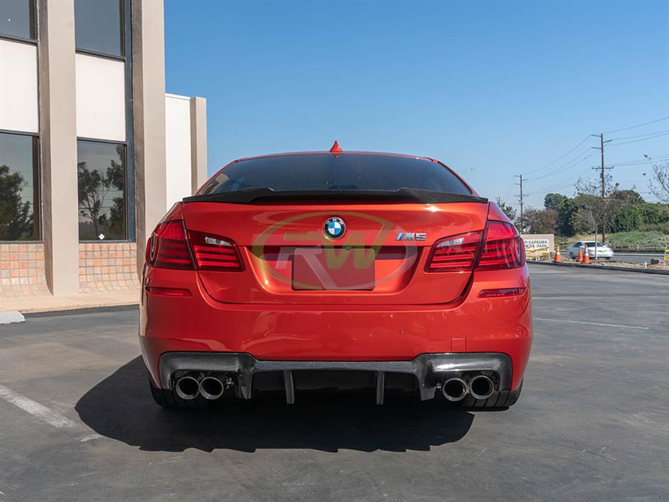 RW Carbon 2011-2016 BMW F10 M5 DTM Carbon Fiber Rear Diffuser - Image 20