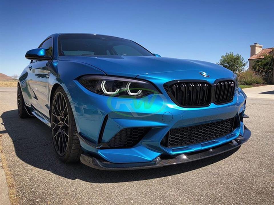 RW Carbon 2019-2021 BMW F87 M2 Competition Carbon Fiber Canards